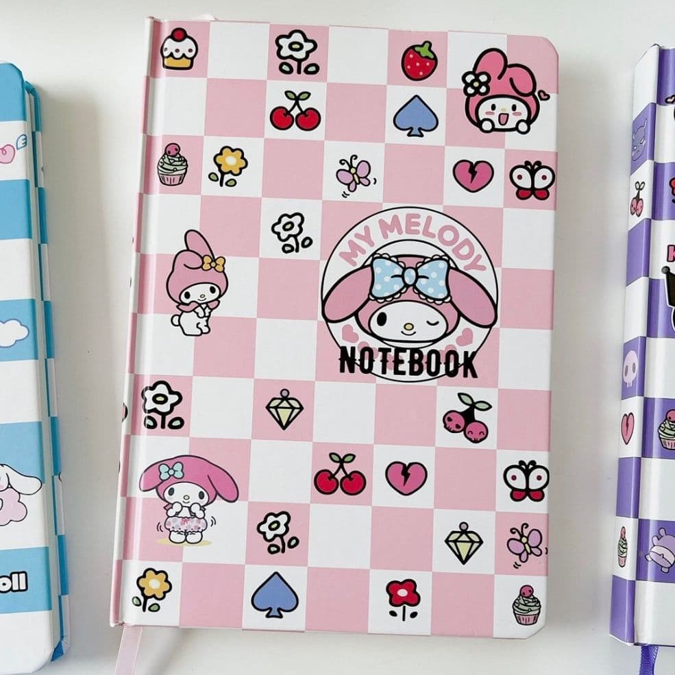 Sanrio My Melody A5 checkerboard notebook