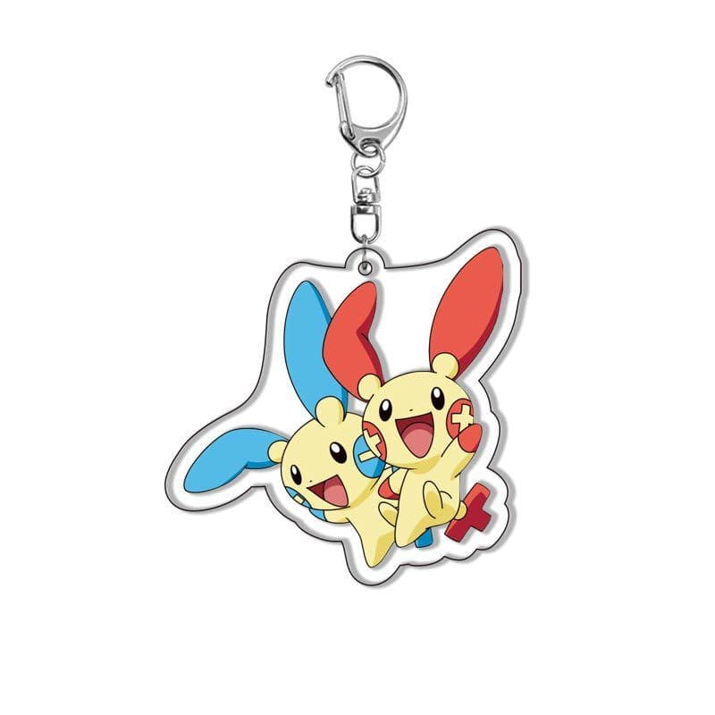 Pokemon Acrylic Keychain: Plusle & Minun